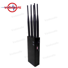 Neueste 6 Antennen Jammer für GPS / Lojack / WiFi / 3G / 4G, Handheld Jammer für Handy GPS Tracker Anti Jammer Blocker bis zu 30m