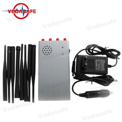 Plus récent Portable Jammer / bloqueur portatif d'antenne 8 CDMA / GSM / 3G / 4glte téléphone portable / Wi-Fi / Bluetooth Jammer