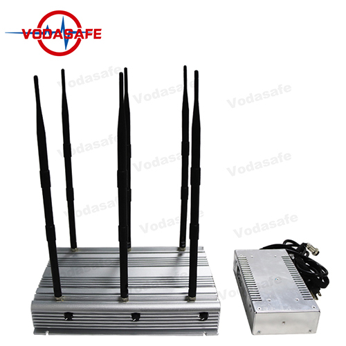 90W estacionario 6 bandas Jammer teléfono móvil Wi-Fi Lojack GPS, Bloqueador de bloqueo celular Bloqueador de señal WiFi