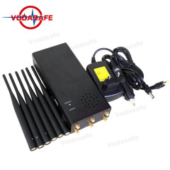 Último Handheld 6 Antenas Jammer para GPS Tracker / Lojack / WiFi / Cellphone 3G / 4G hasta 30 m