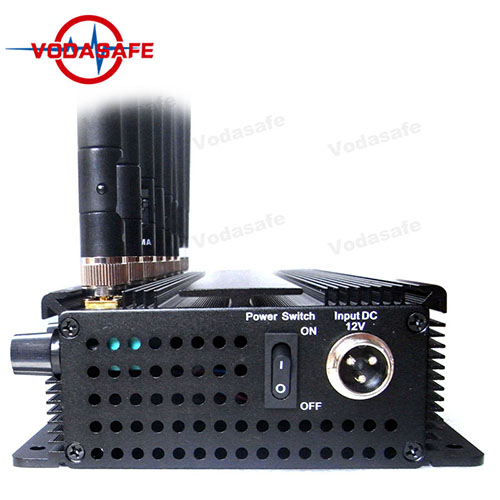 8 Antenne Leistungsstarke Handy / GPS / 4G / WiFi Signal Jammer mit 2.4G Netzwerk Signalblockierung