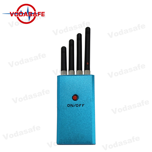 Scrambler de teléfono azul de bolsillo de color bloqueando señales CDMA / GSM / 3G / Wi-Fi / Bluetooth