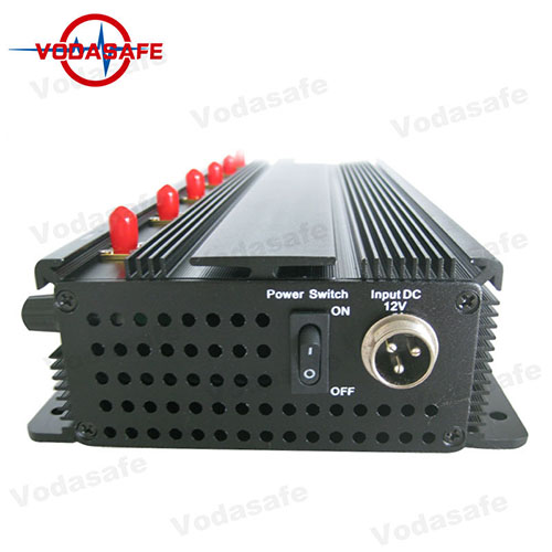 8 Antenne Leistungsstarke Handy / GPS / 4G / WiFi Signal Jammer mit 2.4G Netzwerk Signalblockierung