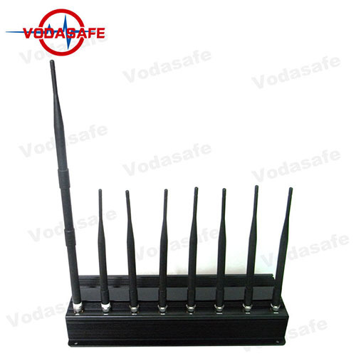 8 brouilleur puissant de signal de téléphone portable / GPS / 4G / WiFi d'antenne avec le blocage du signal de réseau 2.4G
