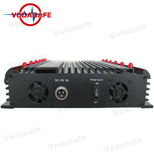 Stationary 12 Bands Jammer for All 3G 4G Cellphone, Car Remote Control/VHF/UHF/GPS/Wi-Fi Radio Jammer