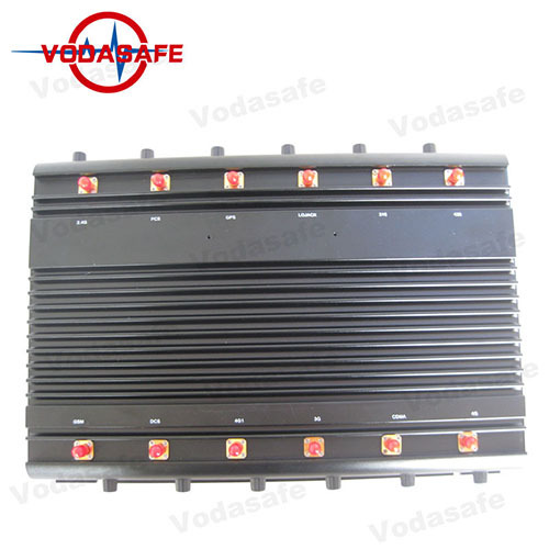 Stationary 12 Bands Jammer for All 3G 4G Cellphone, Car Remote Control/VHF/UHF/GPS/Wi-Fi Radio Jammer