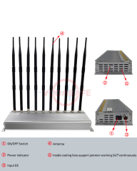 Brouilleur de téléphone portable d'utilisation d'intérieur de pièce / bloquant le bloqueur de signal de traqueur de voiture de téléphone / GPS