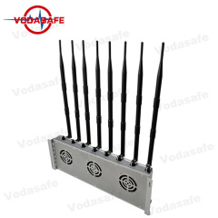 Wi-Fi2.4G / Bluetooth Signal Jammer con bloqueo de señal de 8 antenas para teléfonos