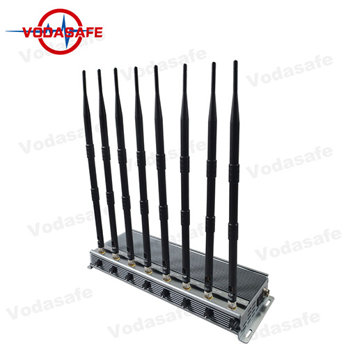 Wi-Fi2.4G / Bluetooth Signal Jammer con bloqueo de señal de 8 antenas para teléfonos