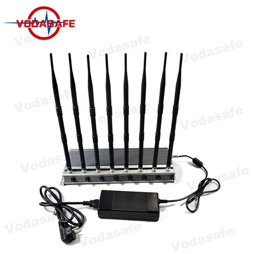 Wi-Fi2.4G / Bluetooth Signal Jammer con bloqueo de señal de 8 antenas para teléfonos