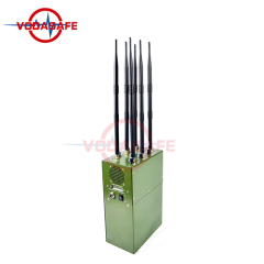 Military Mobile Jammer Mobile Signal GPS VHF / UHF Radio Lojack / Walkie-Talkie Control remoto del coche Jammer