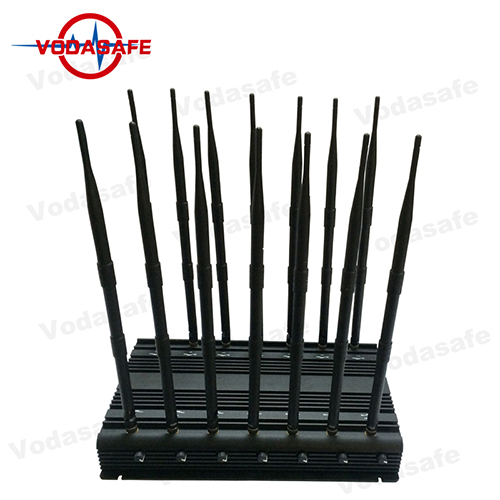 14 Antena Celular / GPS / WiFi / VHF / UHF / 4G / RC315 / 433 / 868MHz Lojack Signal Jammer / Blocker