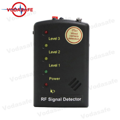 Бесшумный детектор RF Многофункциональный детектор сигнала детектора, функция переключения с защитой от короткого замыкания на батарее