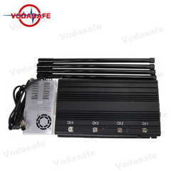 6 Antenna Jammer, Jamming for  Remote Control 315MHz/433MHz/868MHz  Cover Radius 200-600m Total output power 150W