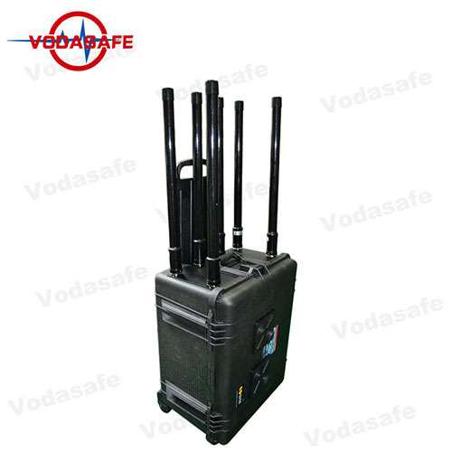 Abdeckung Radius 500-1000m, Portable 6CH Jammer mit Pelican Case Jammer, Drohne Jammer hoher Qualität Uav Blocker zum Verkauf