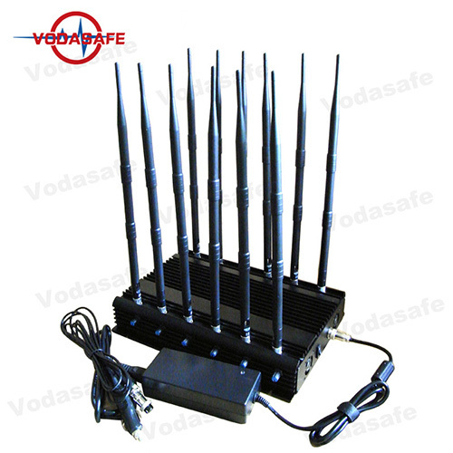 Tapón de la señal de Wifi del rango de los 50M Jamming con el bloqueo de GPSL3 + L4 3G / 4G / VHF / UHF Wifi 2.4G