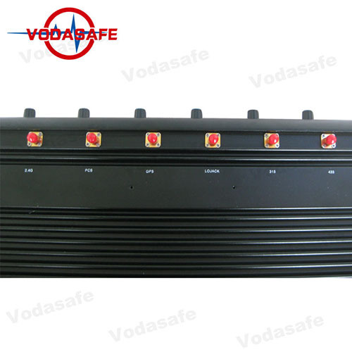 12 Antennas GPS Vehicle Jammer for GPSL3/L4/3G/4G/VHF/UHF/Remote433MHz/315MHz/868MHz