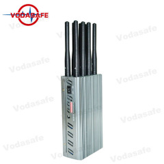 Handheld 8 Antennas Vehicle Jammer With 2G/3G/4G/GPS/ Lojack Signals Blocking