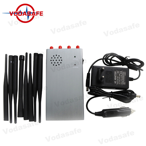 Handheld 8 Antennen Fahrzeug Jammer mit 2G / 3G / 4G / GPS / Lojack Signale blockieren