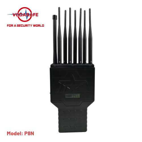 Черный цвет Восемь антенн Мобильный частотный блок с блокировкой телефонной сети