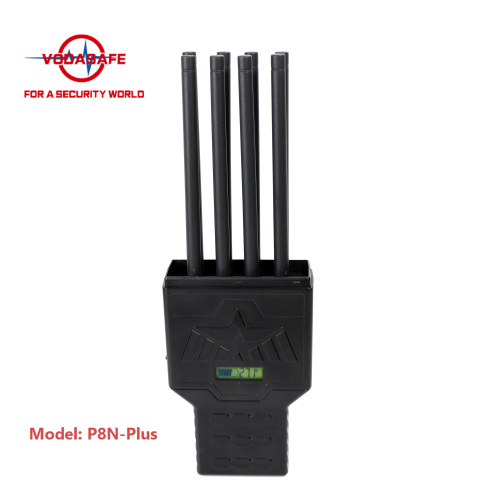 8 antennas 30 metres multipurpose handheld 5G mobile phone signal jammer