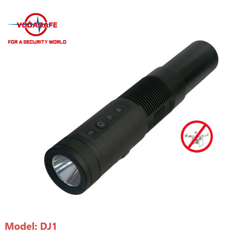 Vodasafe Portable Flashlight Anti Drone Jammer for Jamming RC2.4G 5.8g Gpsl1