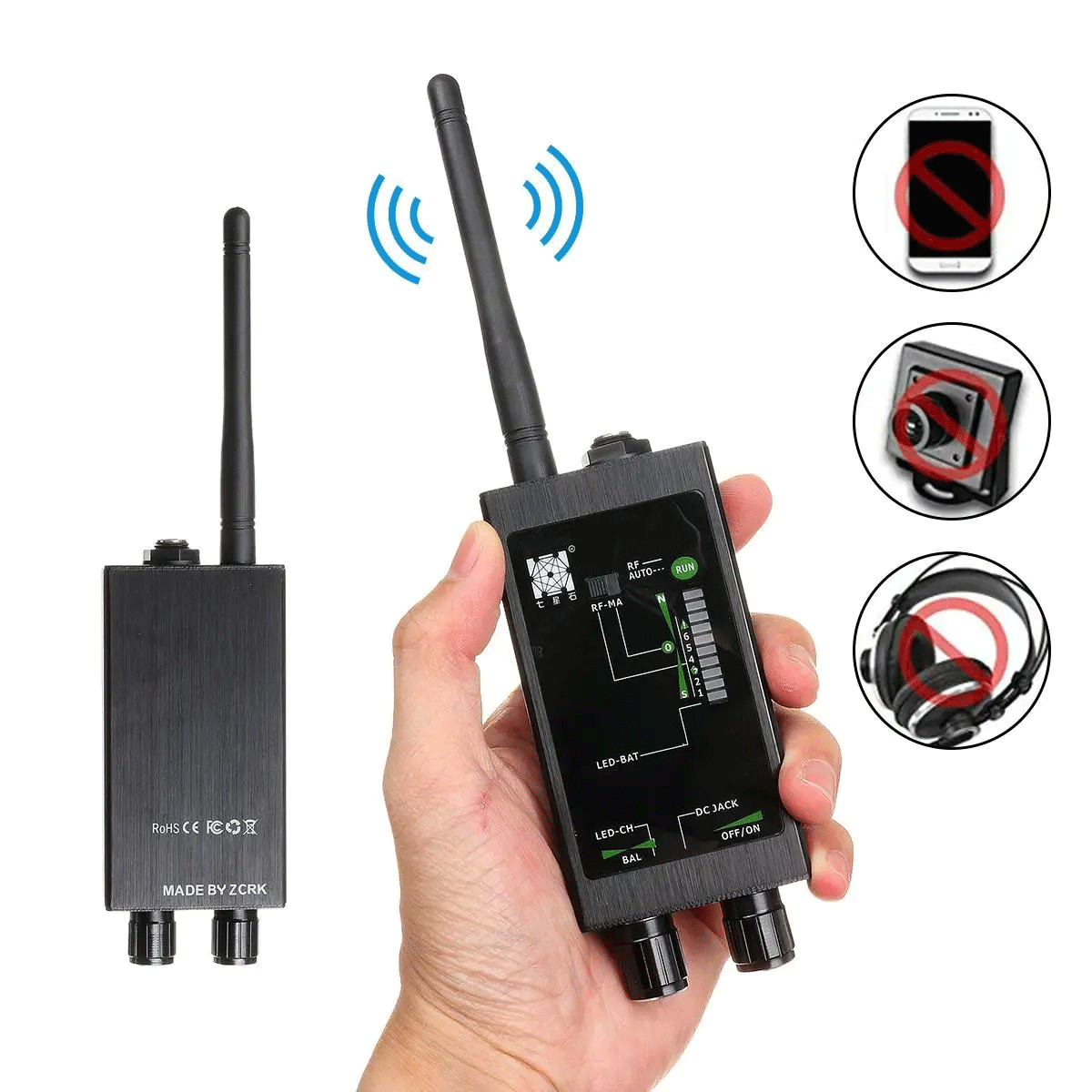 High quality Wireless Camera Cellphone GPS Tracker Signal Detector RF Bug Detector