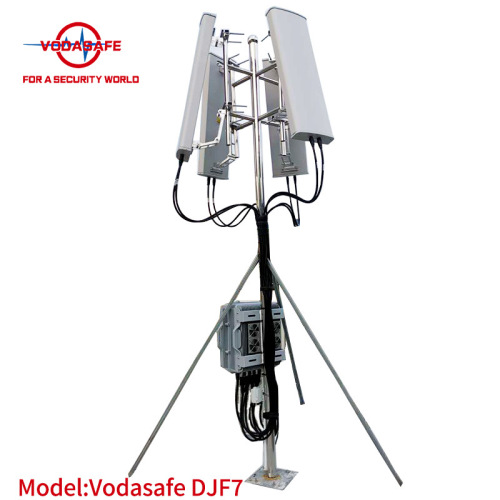 Antena direccional impermeable de 700 W de potencia de salida Jammer anti-UAS de 7 bandas