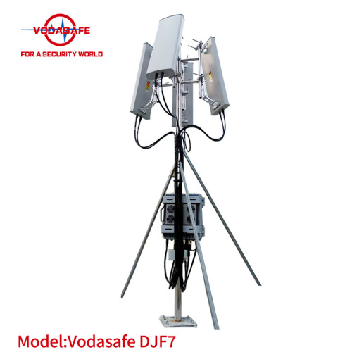 Antena direccional impermeable de 700 W de potencia de salida Jammer anti-UAS de 7 bandas