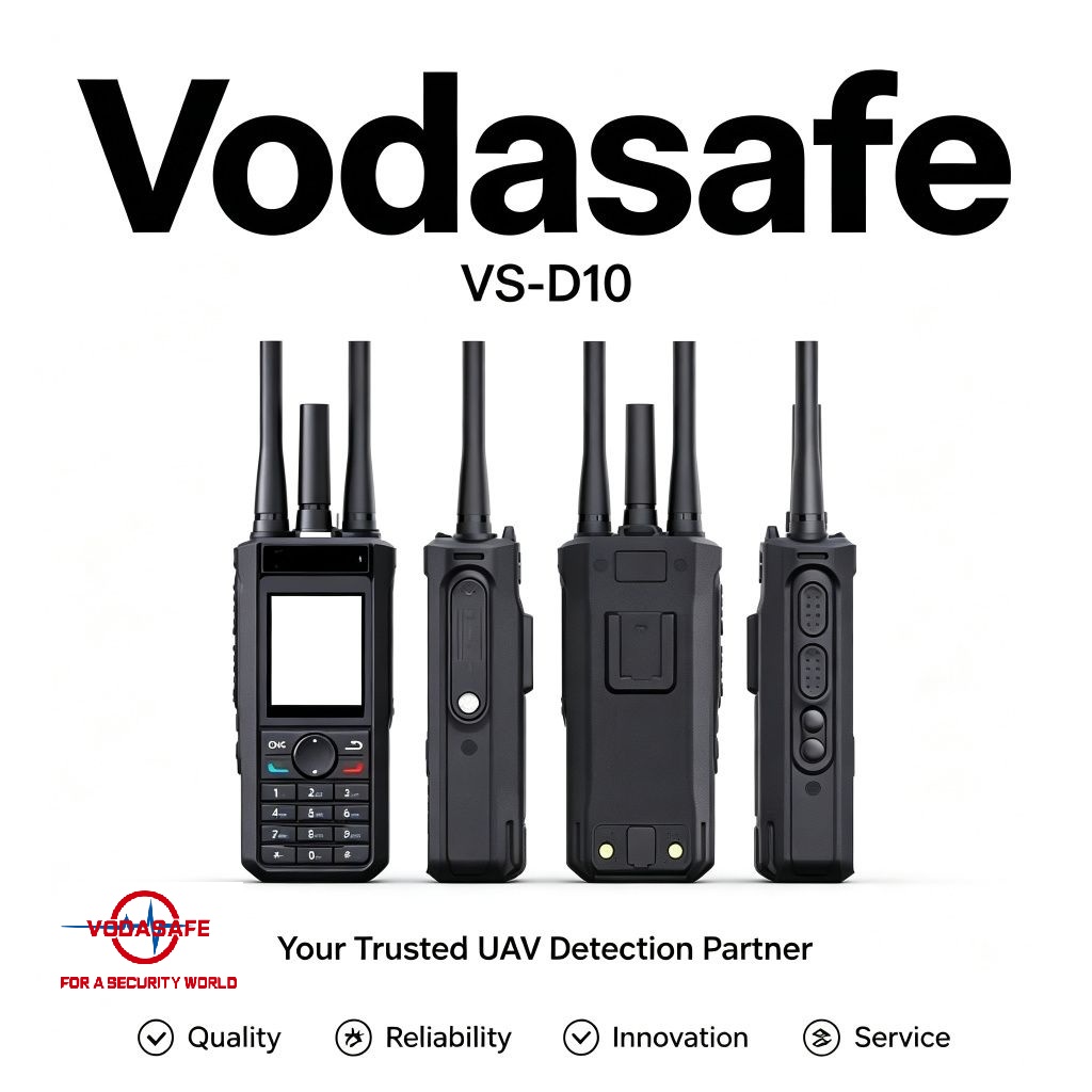 handheld uav drone detection system 3km range fast response vs-d10 from vodasafe