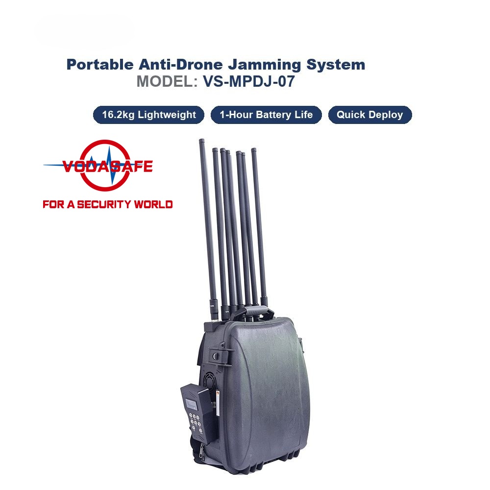 manpack drone signal jammer 350W from vodasafe
