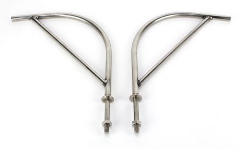 Stainless Steel Harp Mirror Arms Splitscreen  55-67 Pair
