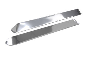 Stainless Steel Baywindow 68-79 Vent Window Shades (Pair)