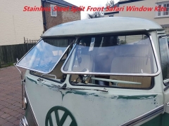 Stainless Steel Splitscreen  Front Safari Windows Kits through 67