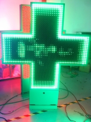 HD 3D Led  pharmacy crossy two sides outdoor Pharmacy LED Sign p25  RF