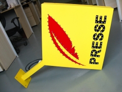 2016 new outdoor advertising press agency led presse screen sign