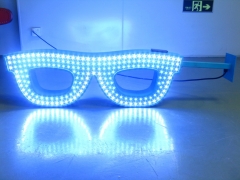 led optical sign with infrared remote control beer neon sign for glasses shop