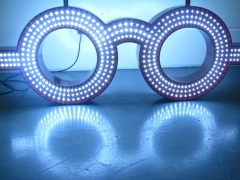 waterproof led neon glasses screen sign infrared remote control led optic sign