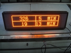 2016 hot selling xxx bus video led open traffice sign led taxi sign counting outdoor