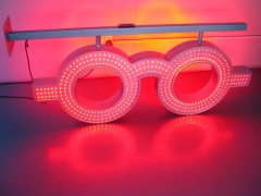 remote control LED glass sign outdoor double sides&nbsp; wirelessLED optician sign