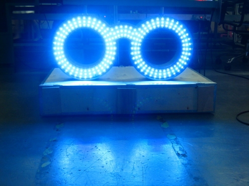 LED glass sign, led optical sign without arms