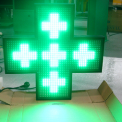 Cross Pharmacy LED indoor p10 single color green led display RF wireless