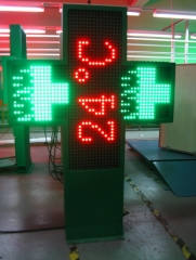 LED Pharmacy Display sign  / 800mm double sides 3D P16 outdoor full color display