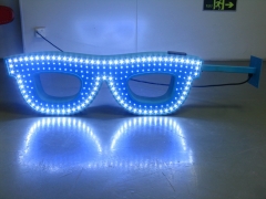 China led optical sign with infrared remote control neon sign for glasses shop