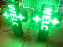 led pharmacy cross 500 single color P10