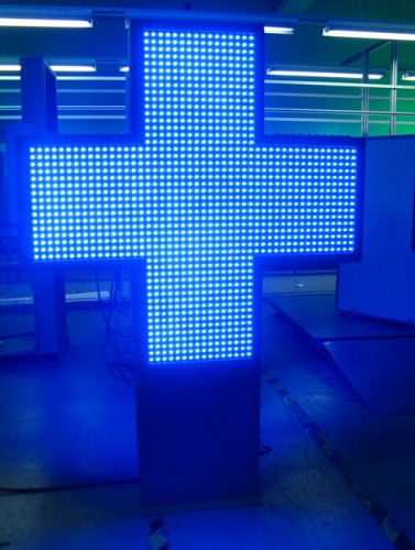 LED pharmacy cross 800 single color P16