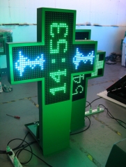 LED pharmacy cross 1000 double color P20