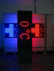 LED pharmacy cross 1000 double color P20