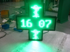 LED pharmacy cross 500 single color P10 indoor