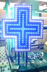 LED pharmacy cross 800 single color simple